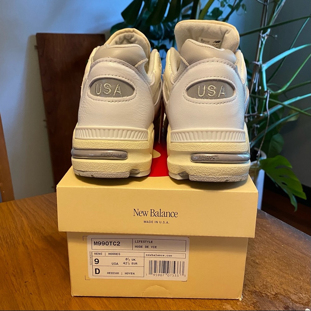 New Balance 990v2 X Teddy Santis X Aime Leon Dore ALD “Sea Salt” Size 9 NWT - Picture 2 of 4